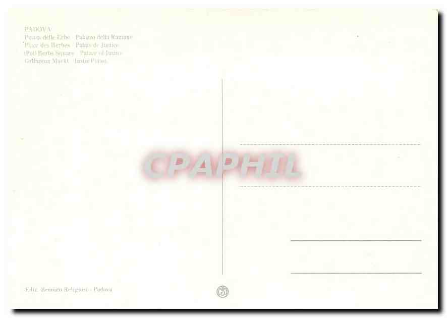 CPM Padova Palais de Justice  — Verso