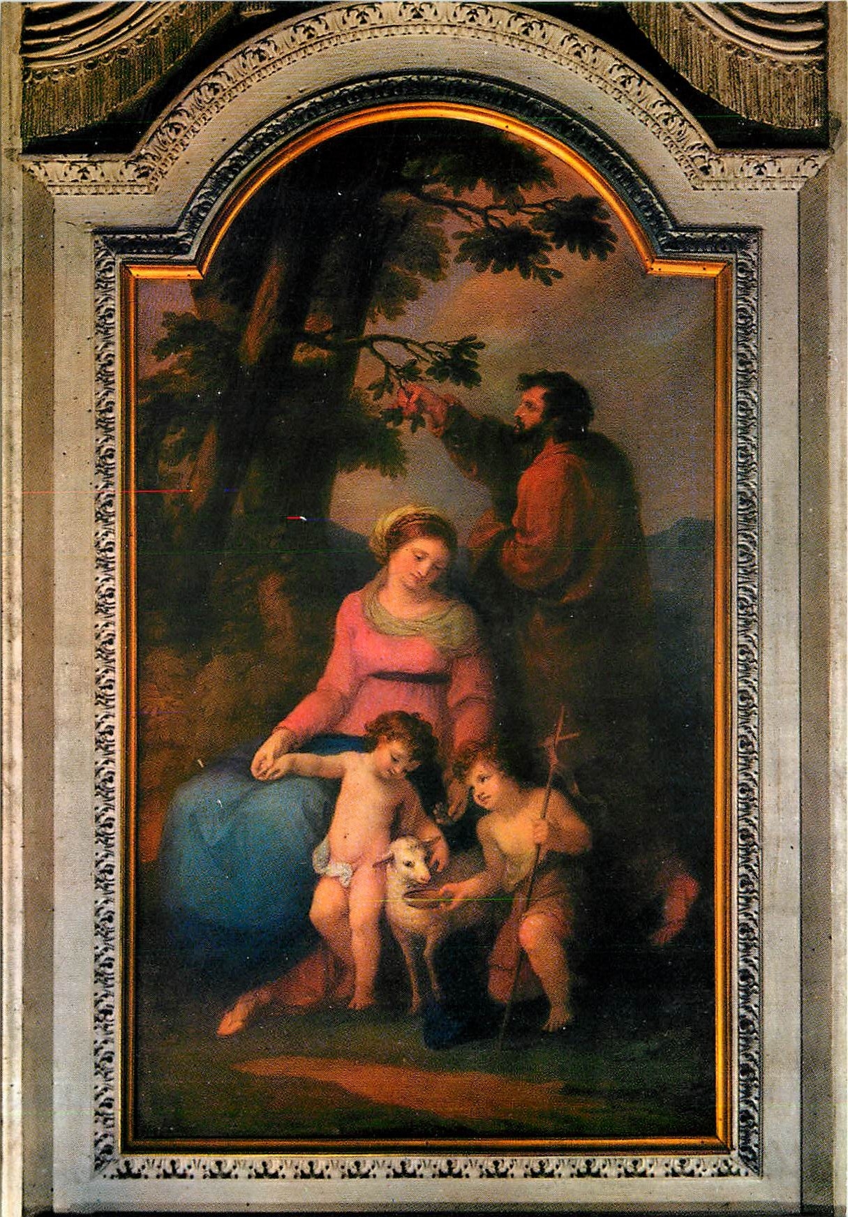 CPM Bergamo Chapelle Celleoni Toile de Angelica Kaulmann La Famile Sacree 