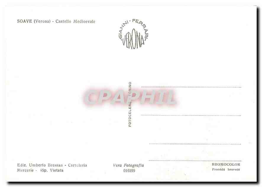 CPM Soave Verona Castello Medioevale  — Rückseite