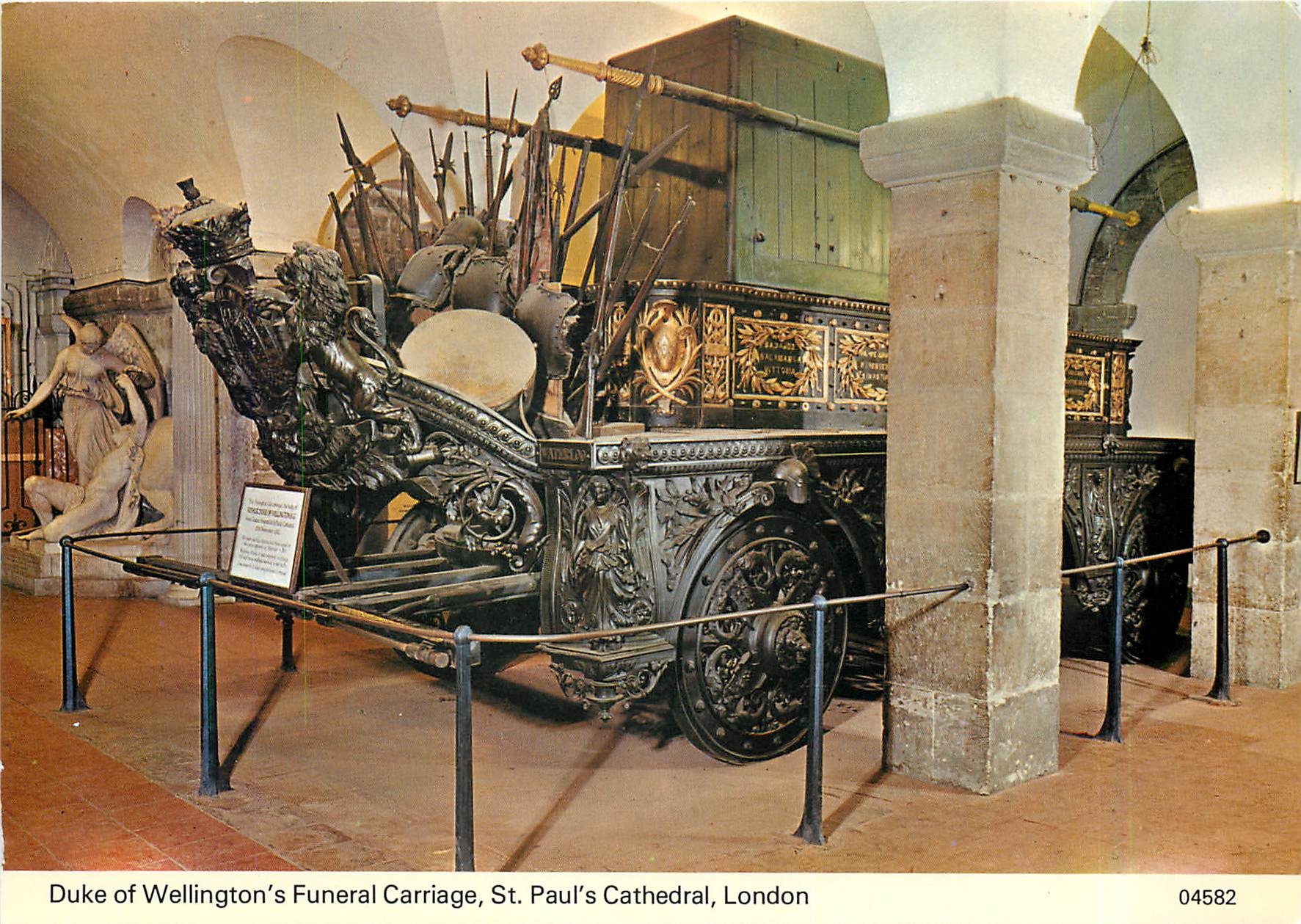 CPM Duke of Wellington's Funeral Carriage St Paul's Cathedral London 