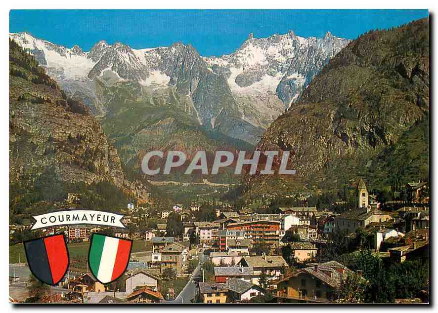 CPM Valle d'Aosta Courmayeur cos la Catena del M Blanc 