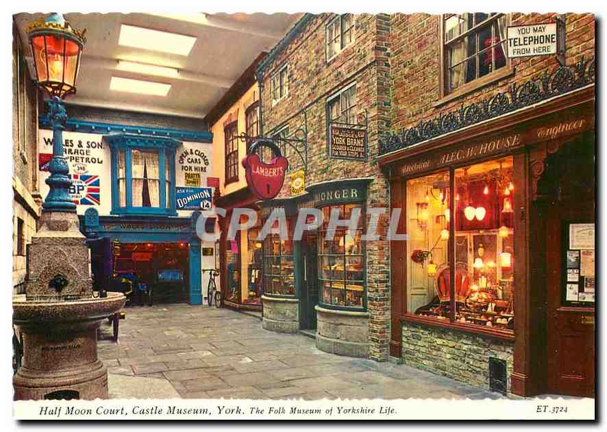 CPM Half Moon Court Castle Museum York The Folk Museum of Yorkshire Life 
