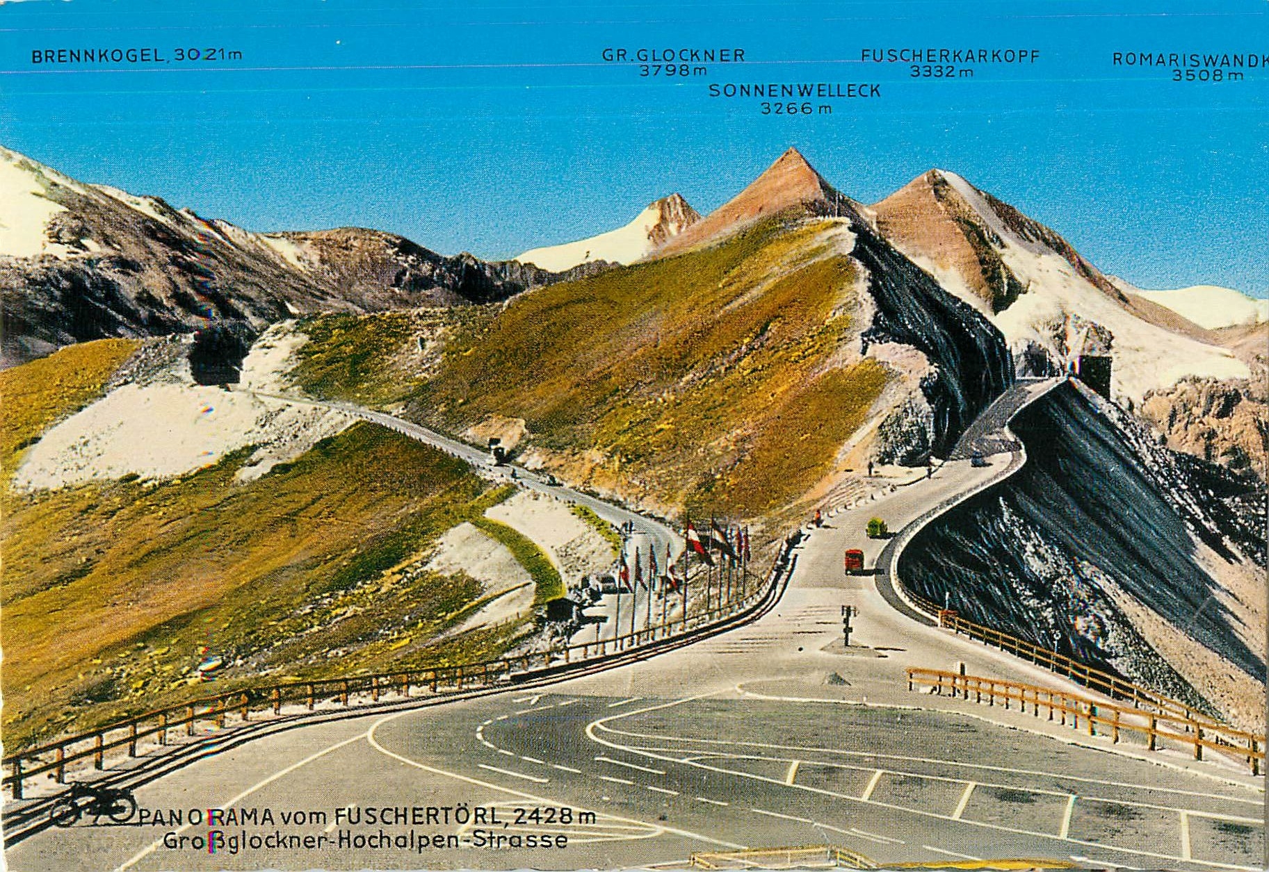 CPM Panorama vom Fuschertorl Glossglockner Hochalpen Strasse 