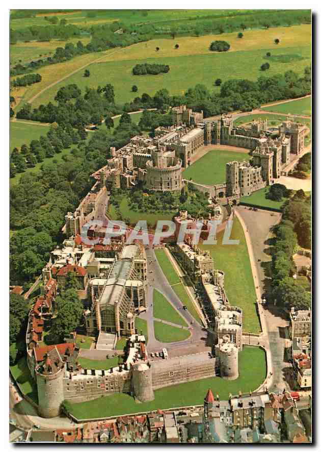 CPM Aerial view of Windsor Castle 
