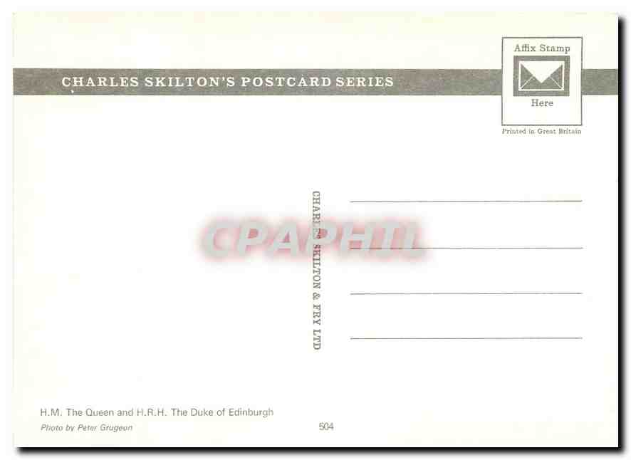 CPM HM the Queen and HRH The Duke of Edinburgh  — Back