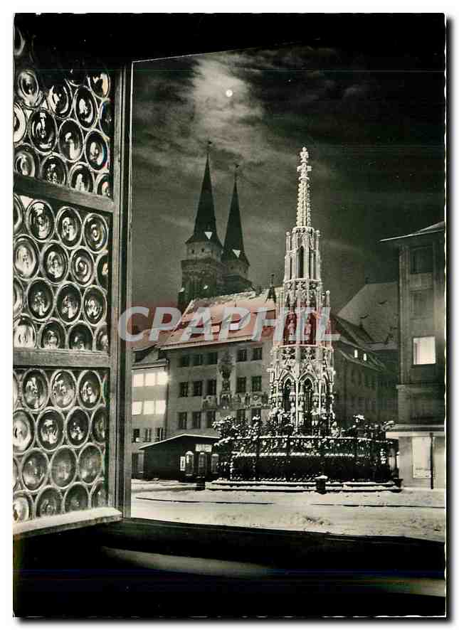 CPM Nurnberg Schoner Brunnen mit St Sebalduskirche 