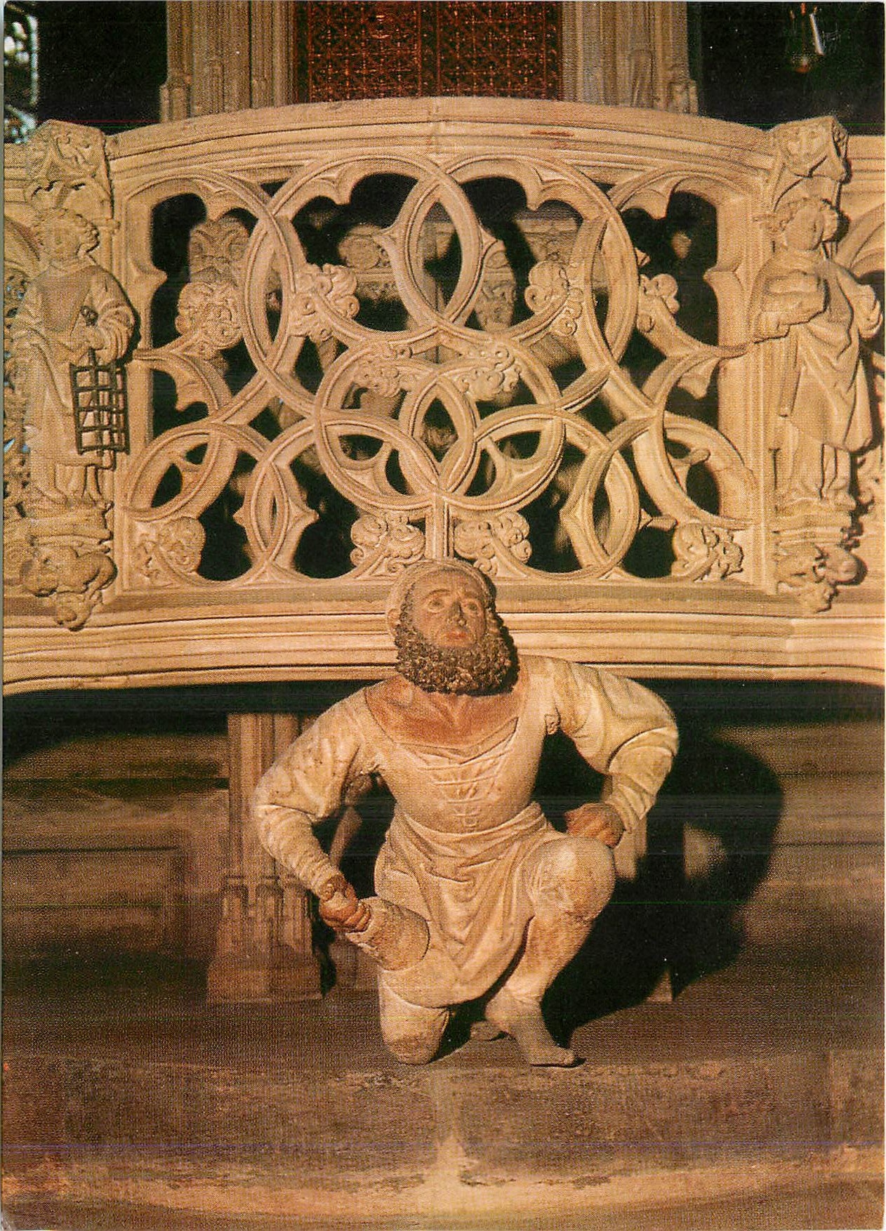 CPM Nurnberg St Lorenzkirche Adam Kraft Self Portrait at the Tabernacle 