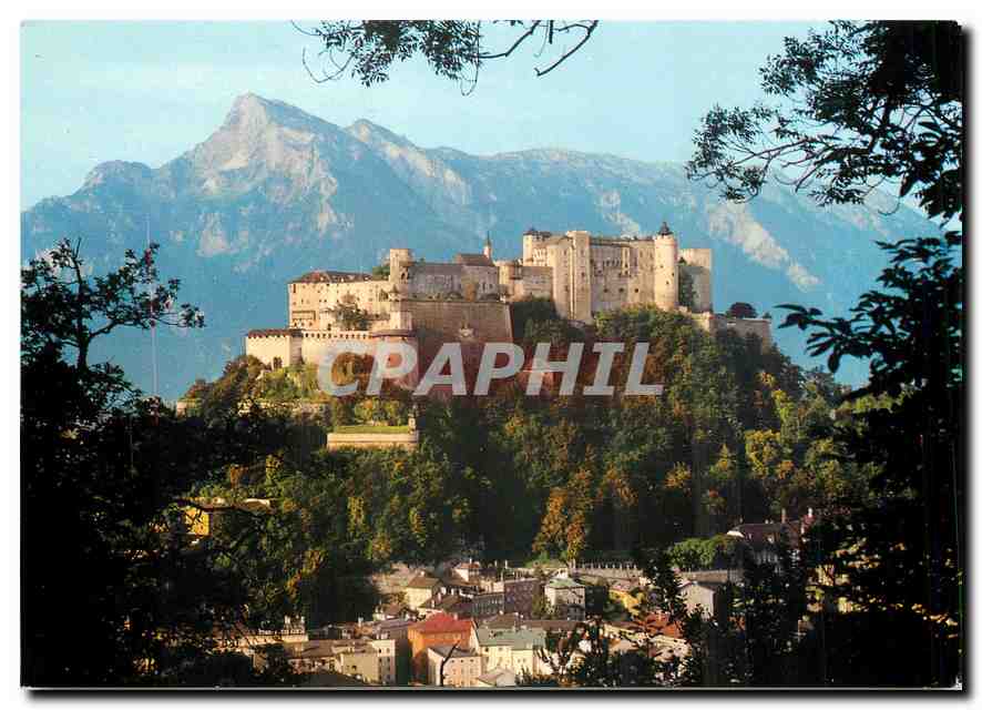 CPM Salzburg Austria Hohensalzburg fortress towards Untenberg 