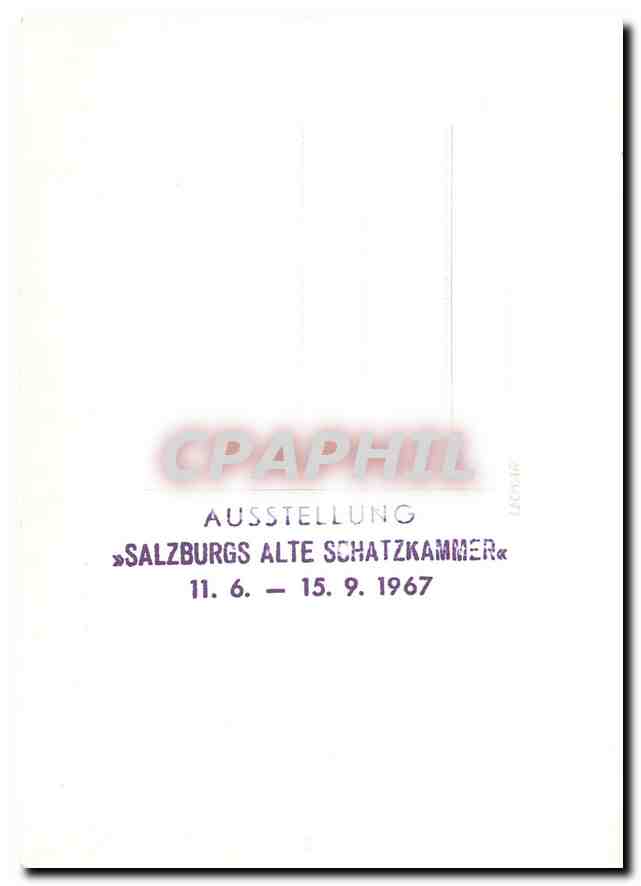 CPM Austellung Salzburgs Alte Schatzkammer  — Back
