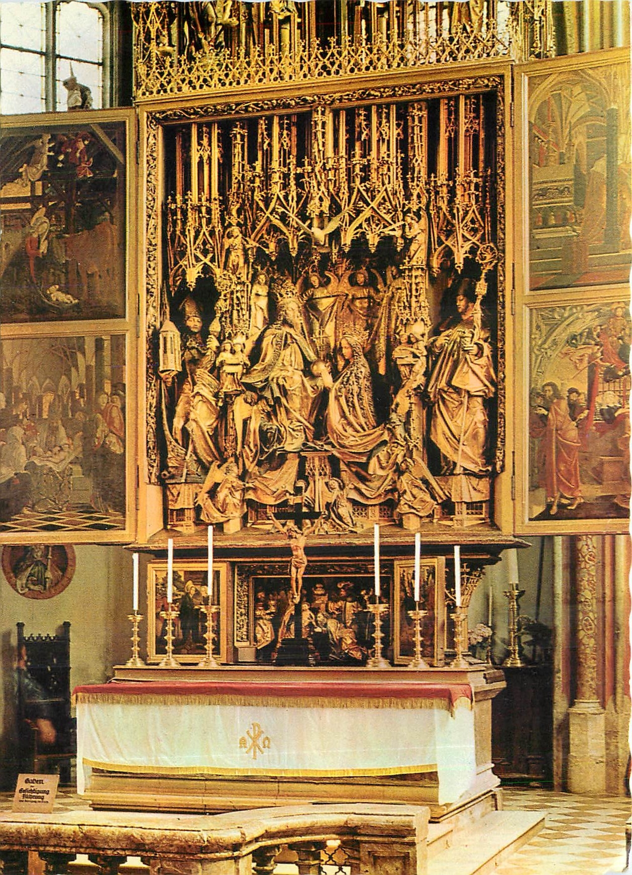 CPM St Wolfgang Salzkammergut Michael Pacher Altar in der Walliahrtskirche 