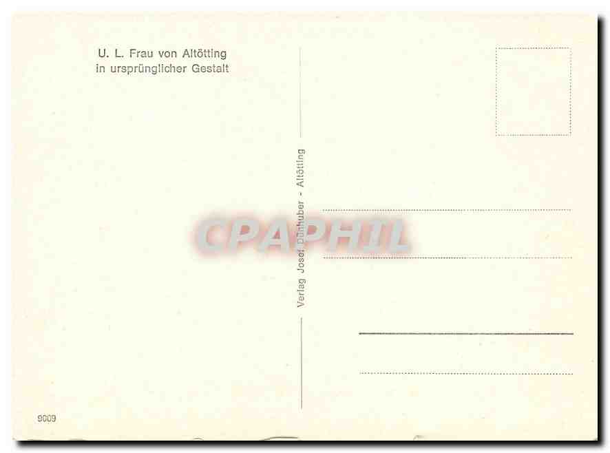CPM UL Frau von Altotting in ursprunglicher Gestalt  — Rückseite