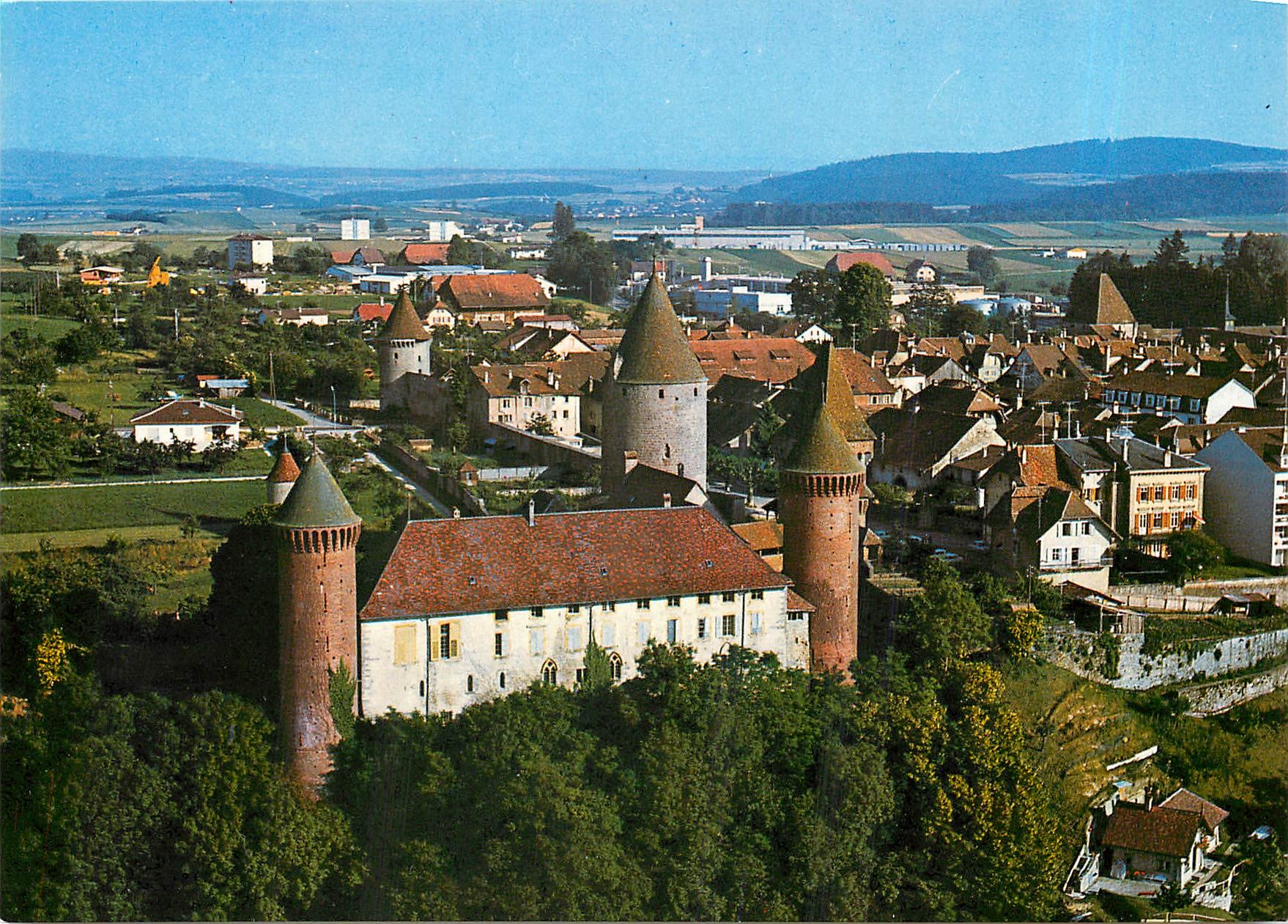 CPM Lumieres et couleurs sur le Lac de Neuchatel Estavayer Le Lac Le Chateau 