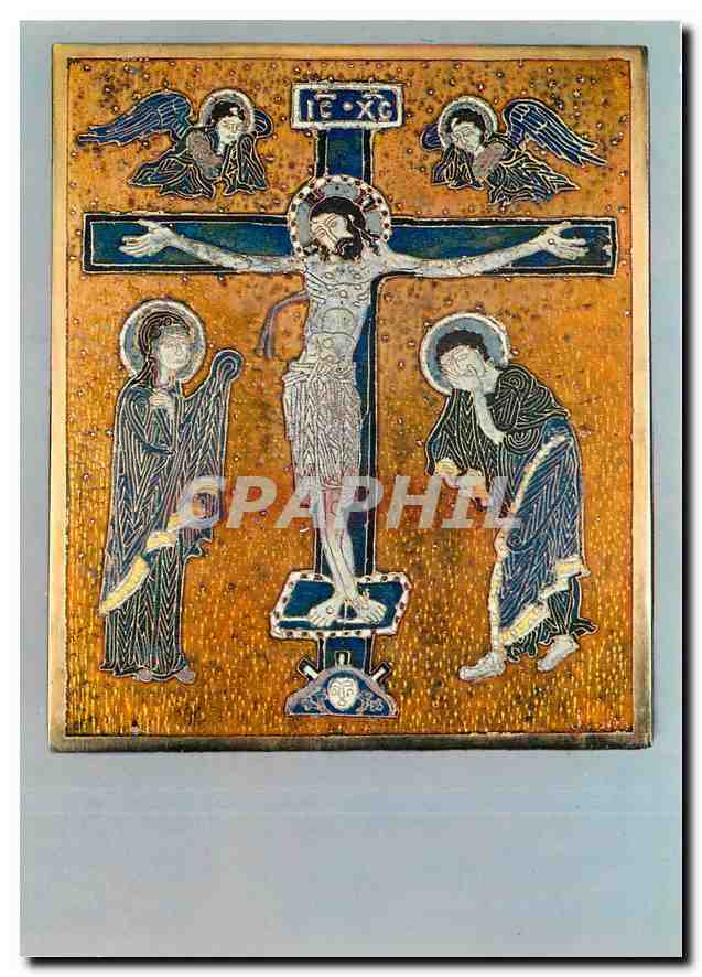 CPM Emaux Limousins Emaux sur cuivre Crucifixion 