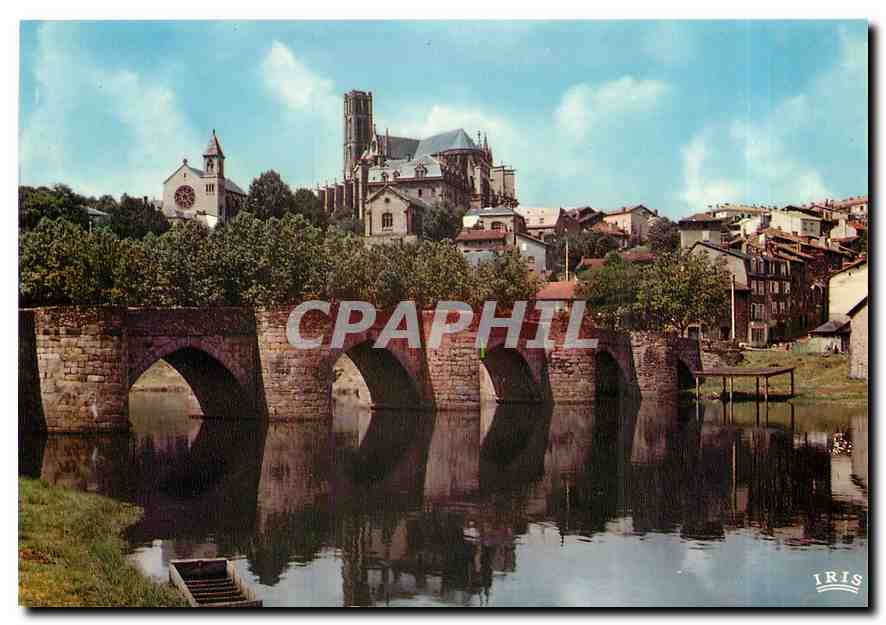 CPM Limoges Haute Vienne Le Pont St Etienne et la Cathedrale 