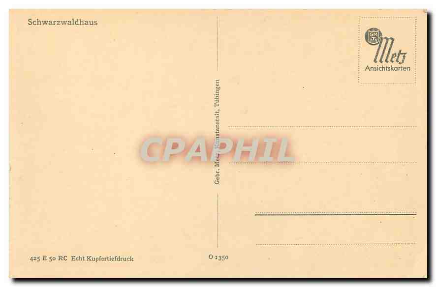 CPM Schwarzwaldhaus  — Rückseite