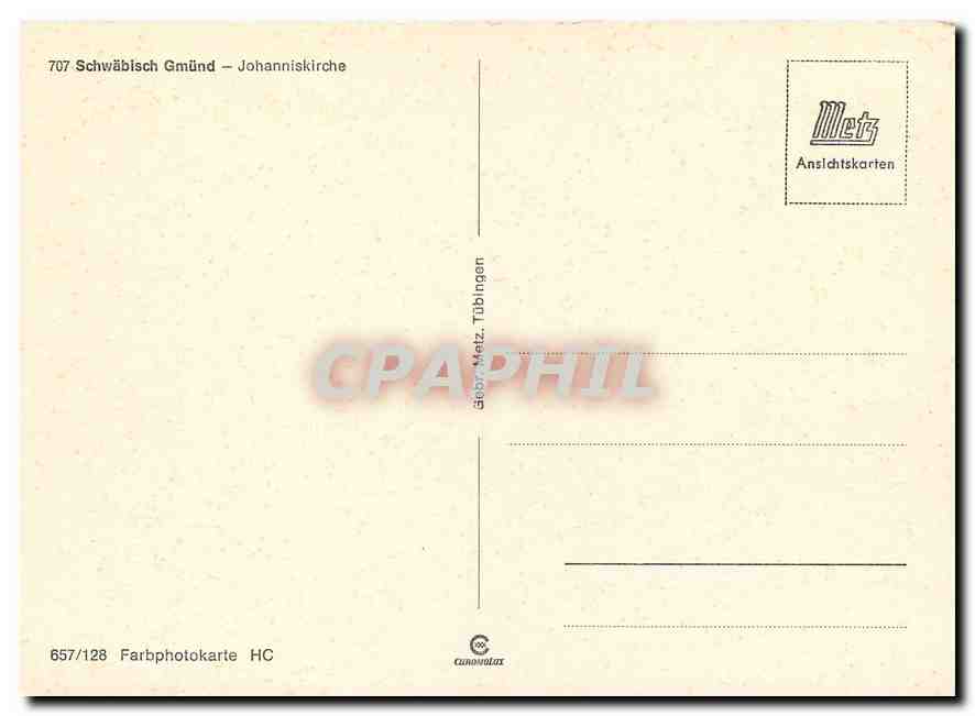 CPM Schwabisch Gmund Johanniskirche  — Rückseite