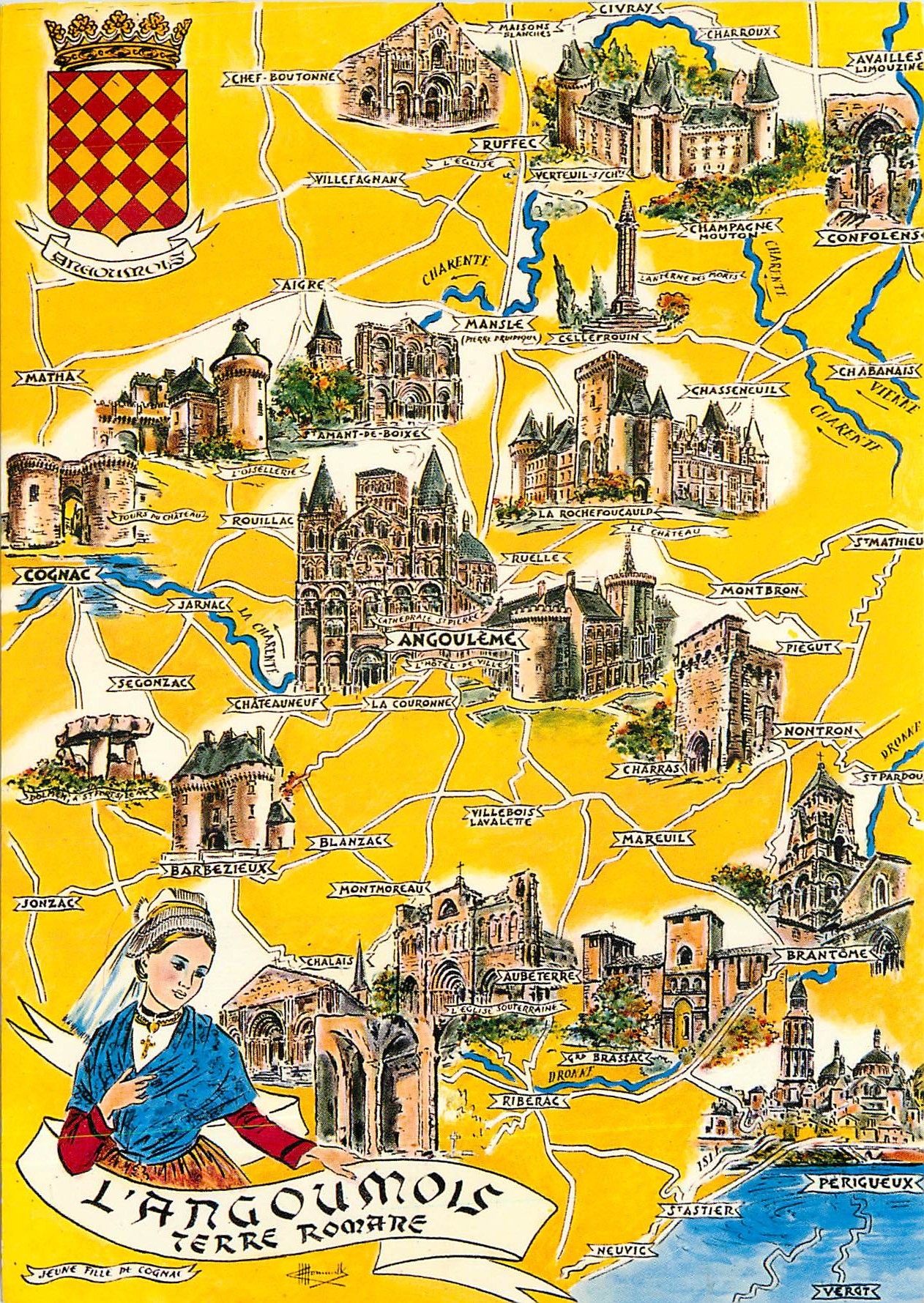 Das Angoumois — Römische Landschaft — Verlag ARTAUD Frères, Nantes