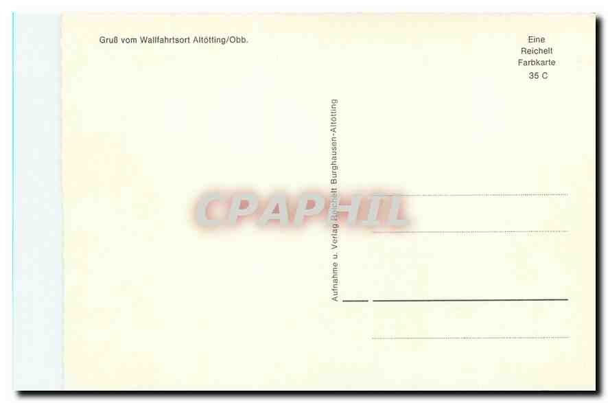 CPM Gruss vom Wallfahrtsort Altotting Obb  — Rückseite