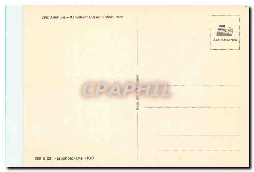 CPM Altotting Kappelumgang mit Votivbildern  — Rückseite
