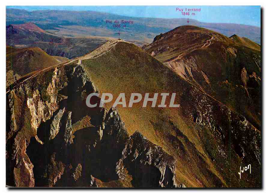 CPM En Auvergne Les Points culminants de la chaine du Sancy 