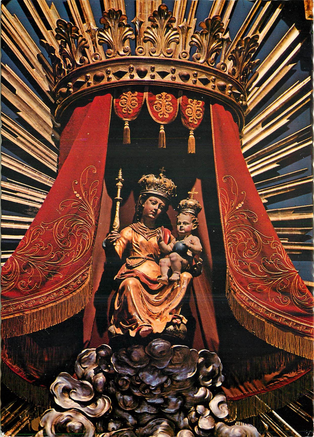 CPM Stiftskirche Ossiach Hochaltar Gnadenstatue Karnten Austria 