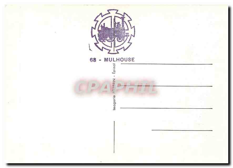 CPM Le Chemin de fer Mulhouse  — Rückseite