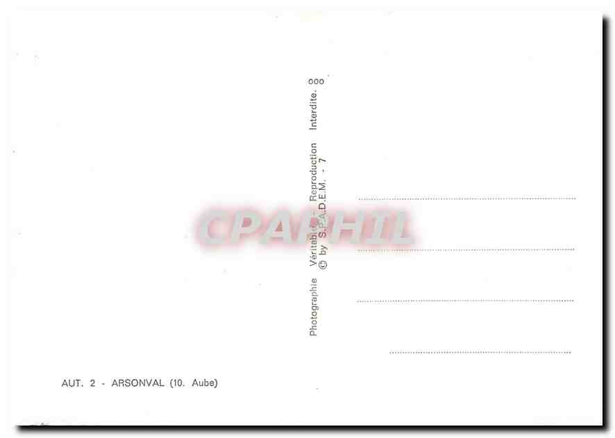 CPM Arsonval Aube  — Back