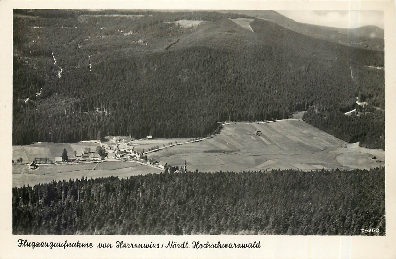 CPM Flugzeugaufnahme von Herrenwies Nordl Hochschwarzwald 