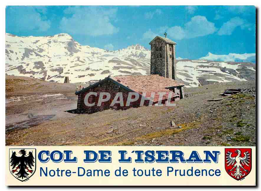 CPM Col de l'Iseran Savoie Chapelle ND de Toute Provence Au fond l'Albaron 