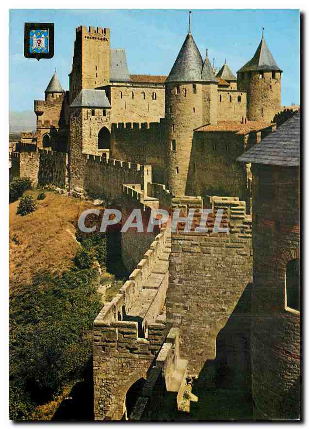 Carcassonne — Château Comtal et Porte du Sénéchal — Édition DINDO Font Romeu