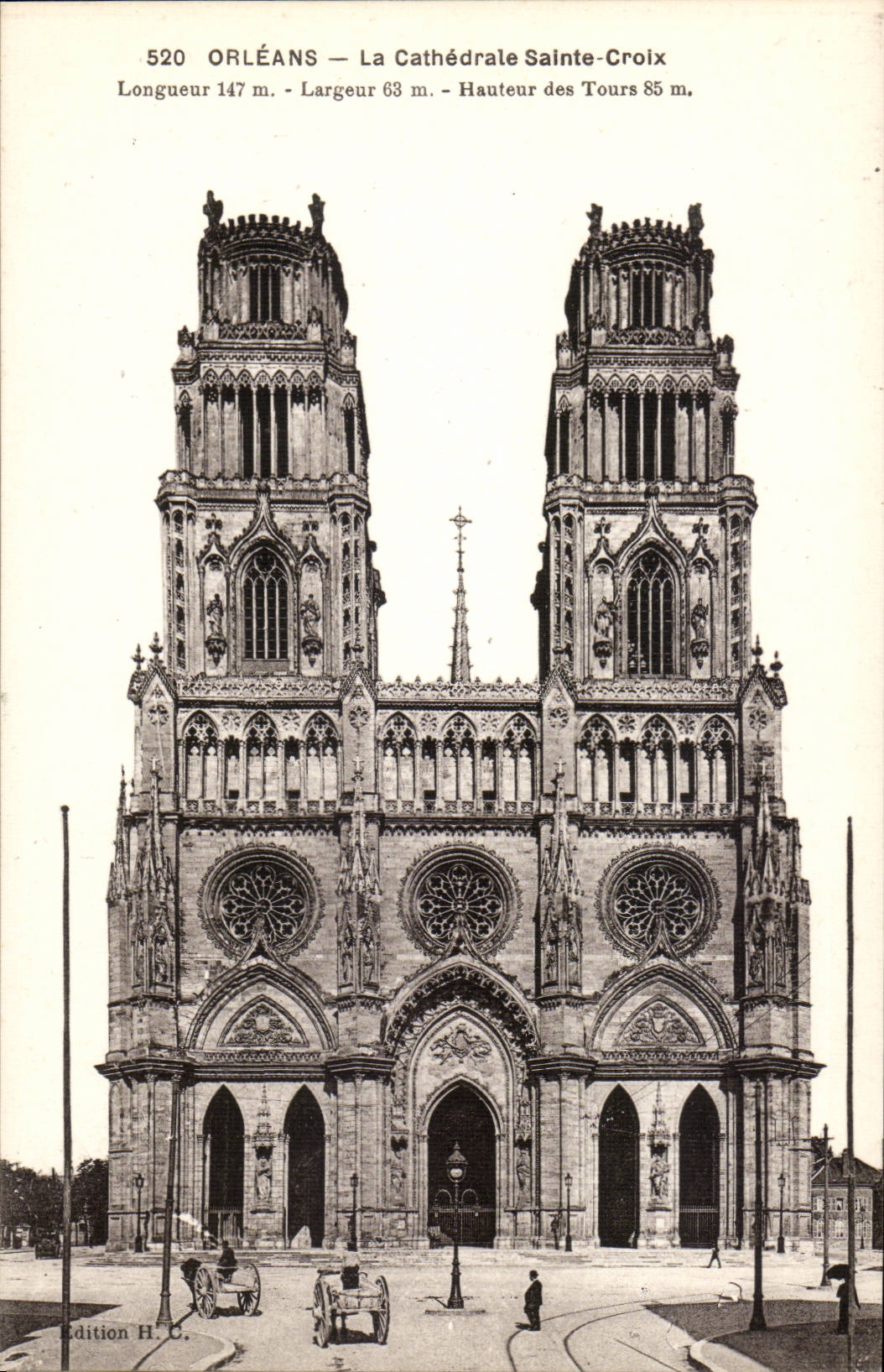 Orleans CPA La cathedrale Sainte Croix 