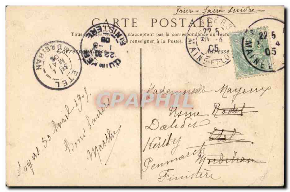Angers CPA Le logis Adam (ornements d'eglise) — Back