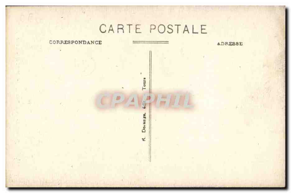 Saumur CPA Le chateau et la Loire — Back