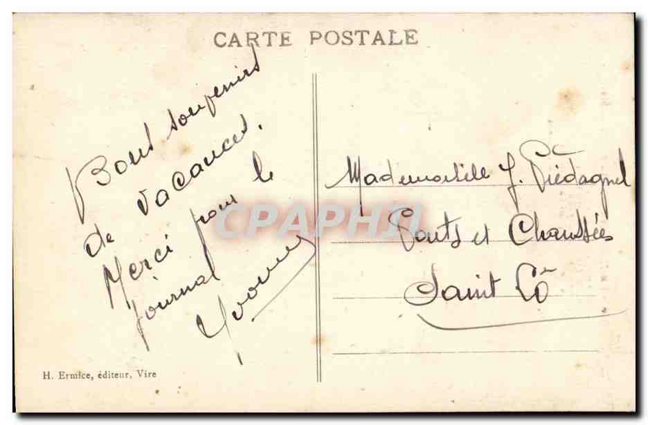 La Normandie CPA La recolte de Ble TOP (metiers agriculture) — Rückseite
