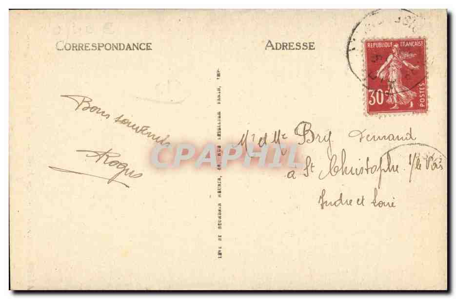 Athis CPA Notre Dame des retraites Saint Francois d'Assise — Rückseite