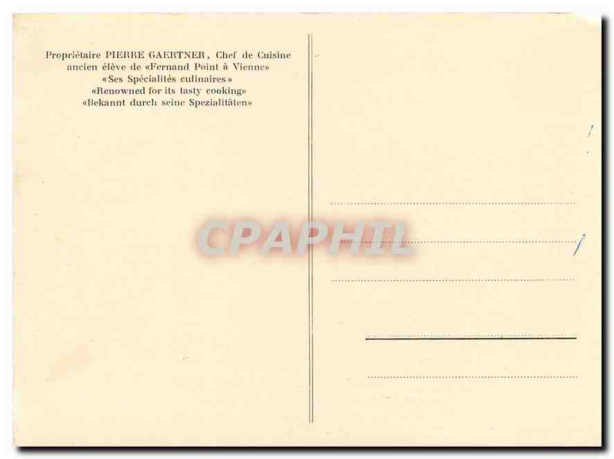 CPM ''Aux armes de France'' — Rückseite