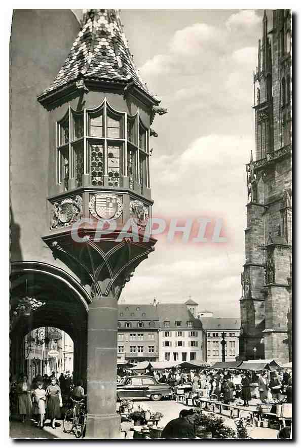 CPM Freiburg / Schwarzwald Erker des hist. ''Kaufhaus'' am Muensterplatz