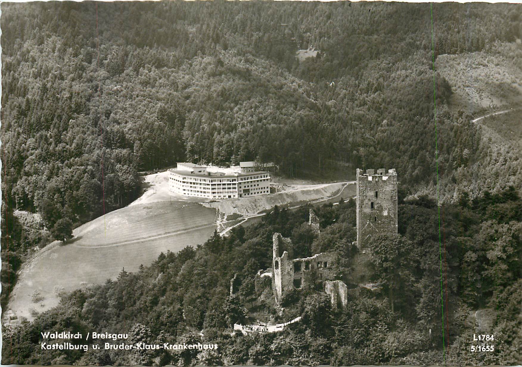 CPM Waldkirch / Breisgau Kastellburg u. Bruder-Klaus-Krankenhaus