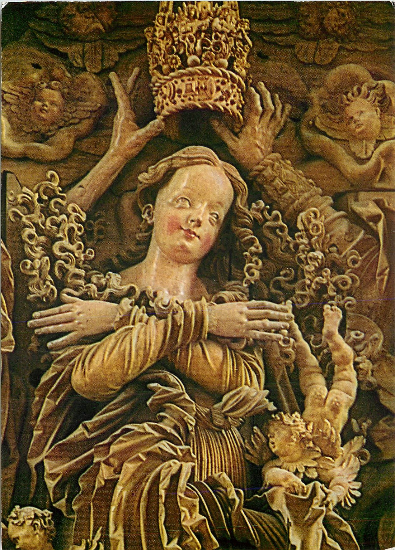 CPM Hochaltar des Meisters H.L. (1526) Mittelbild Marienkroenung