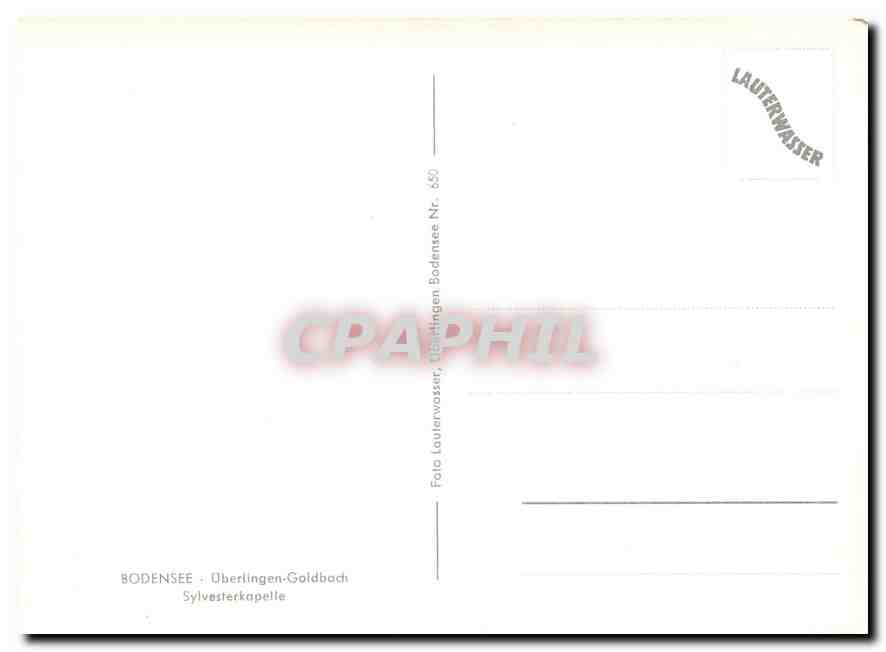 CPM Bodensee - Ueberlingen-Goldbach Sylvesterkapelle — Rückseite