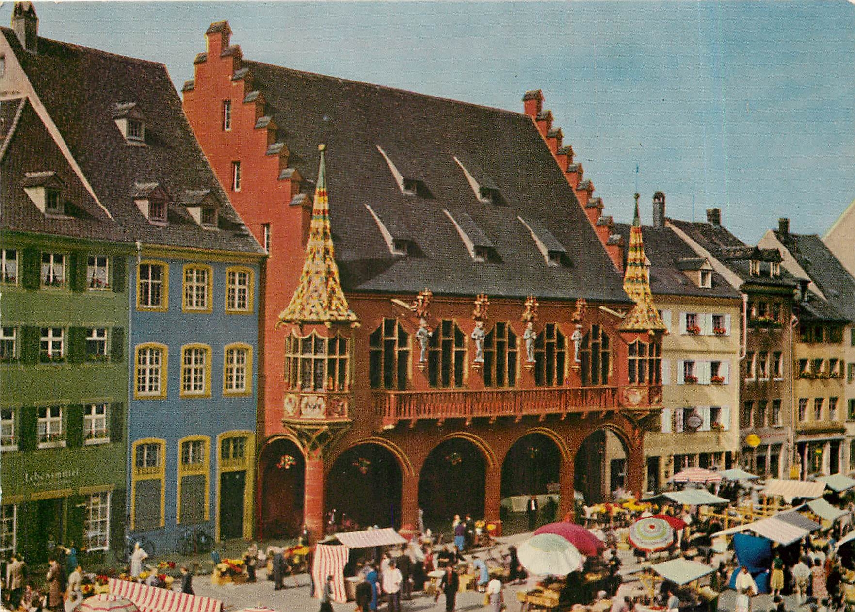 CPM Freiburg/Schwarzwald Markt beim historischen Kaufhaus