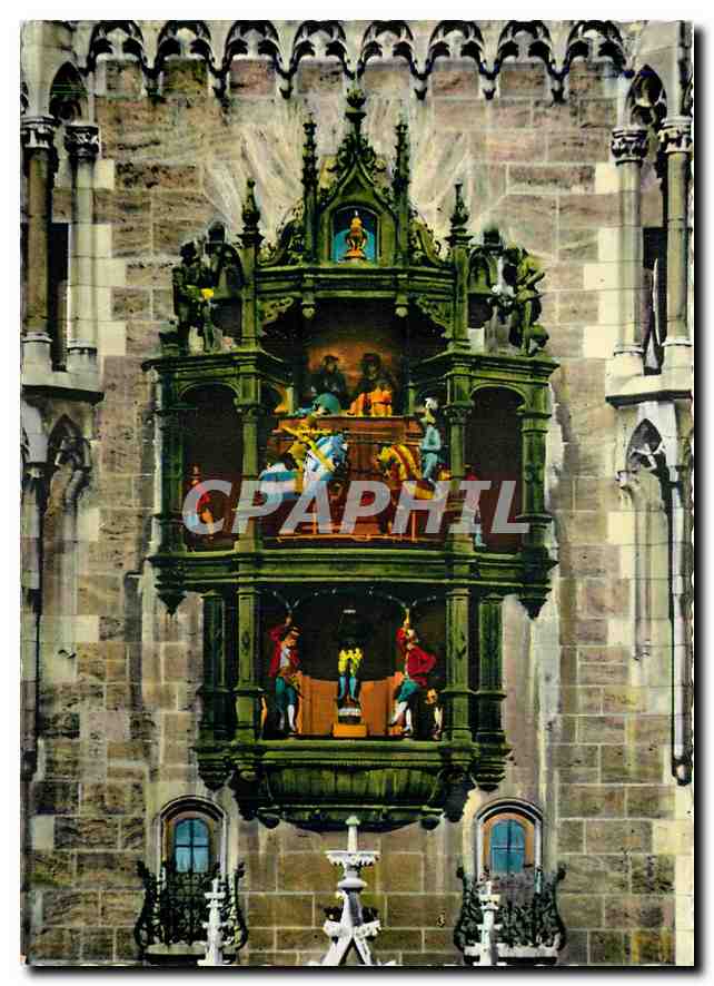 CPM Muenchen Le carrillon de la tour de l'hotel de ville