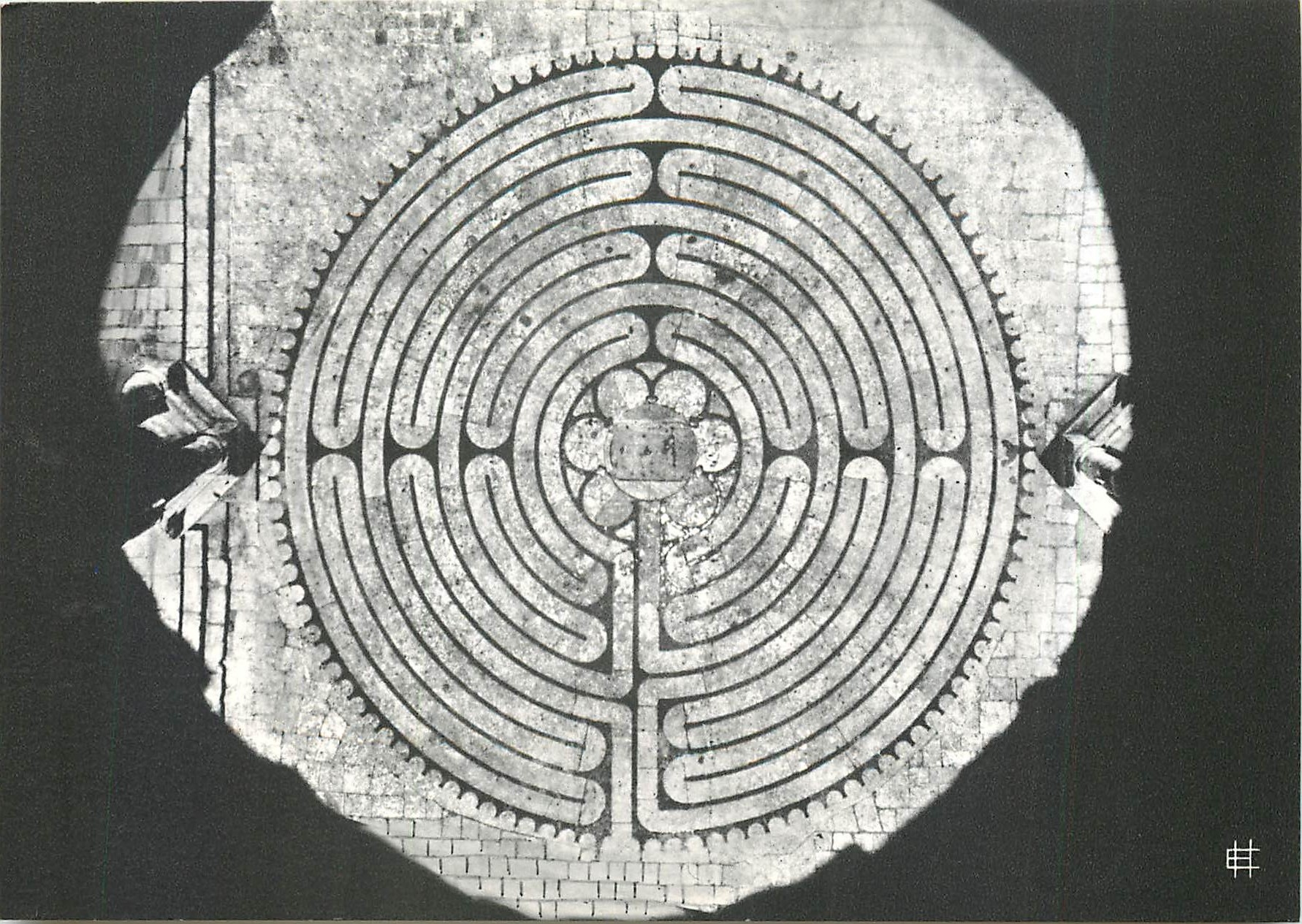 CPM Cathedrale de Chartres Labyrinthe (XIIIe siecle)
