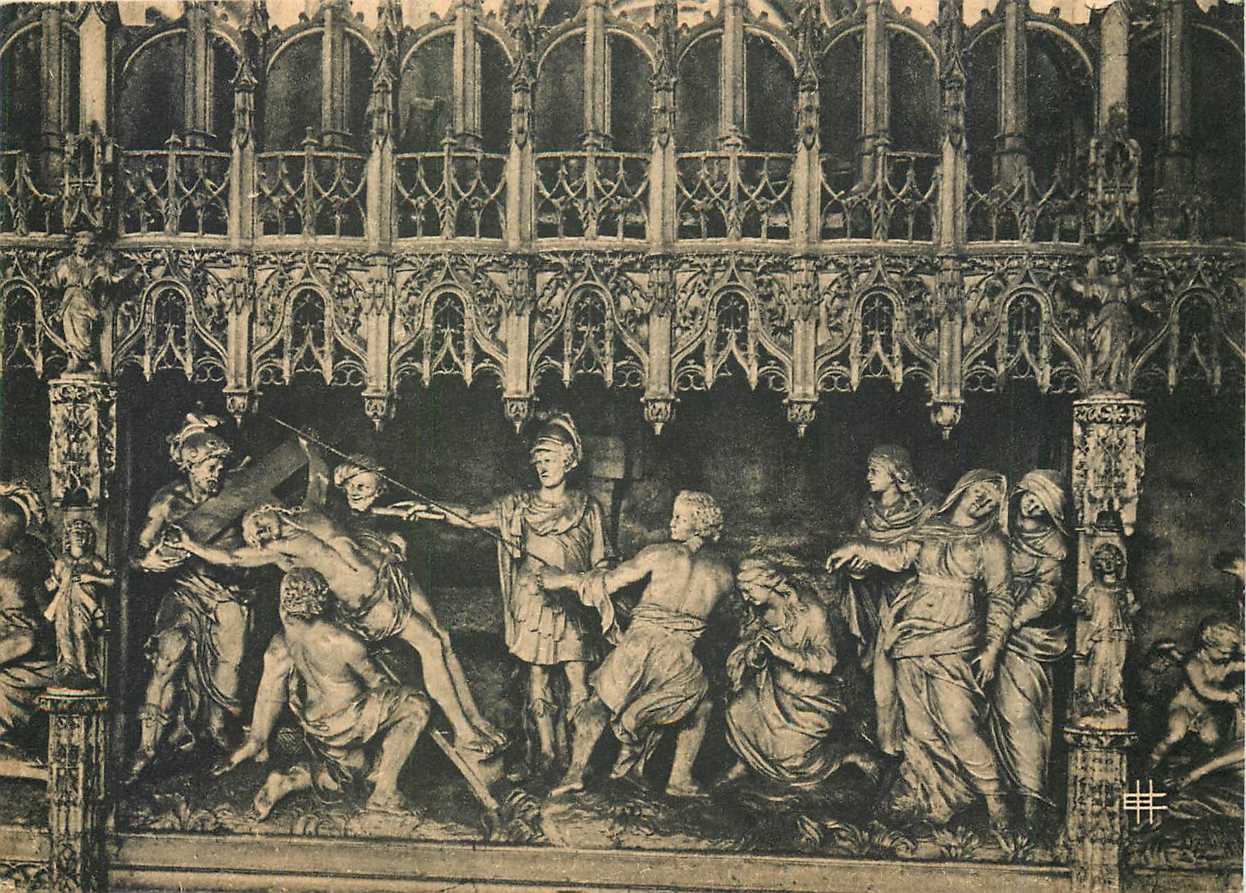 CPM Cathedrale de Chartres - Cloture du choeur. Crucifizion par Simon Mazieres (1714)
