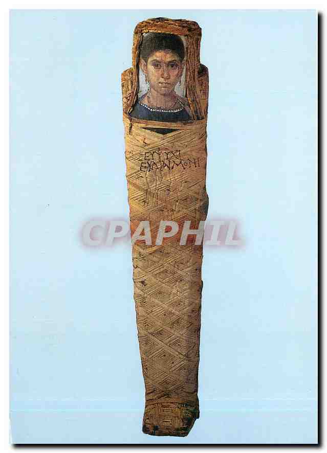 CPM Paris - Musee du Louvre Momie entouree de ses bandelettes provenant d'antinoe - IIe-IIIe siecle 
