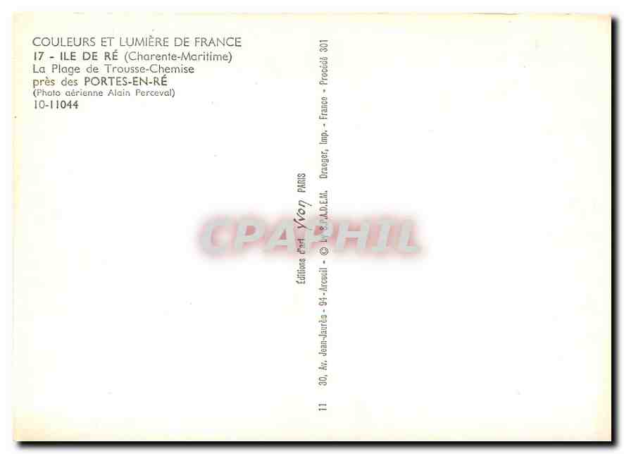 CPM Ile de Re La Plage de Trousse-Chemise pres des Portes-en-Re — Verso