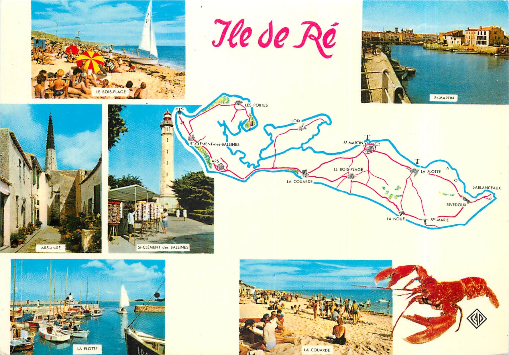 CPM Ile de Re Le bois Plage Ars en Re St Clement des baleines St Martin La Flotte La Couarde