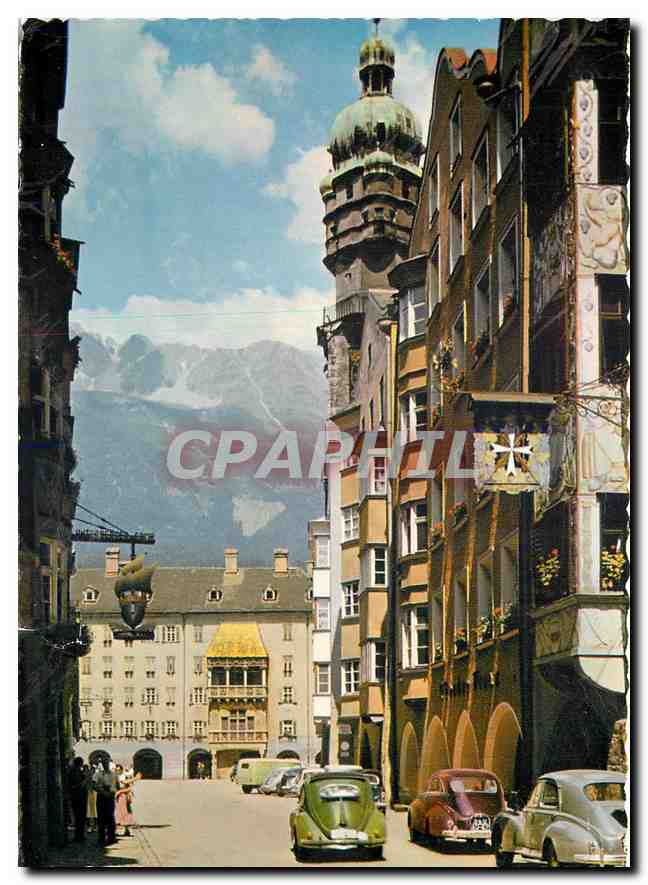 CPM Innsbruck Herzog-Friedrich-Strasse mit Stadtturm und Goldenem Dachl