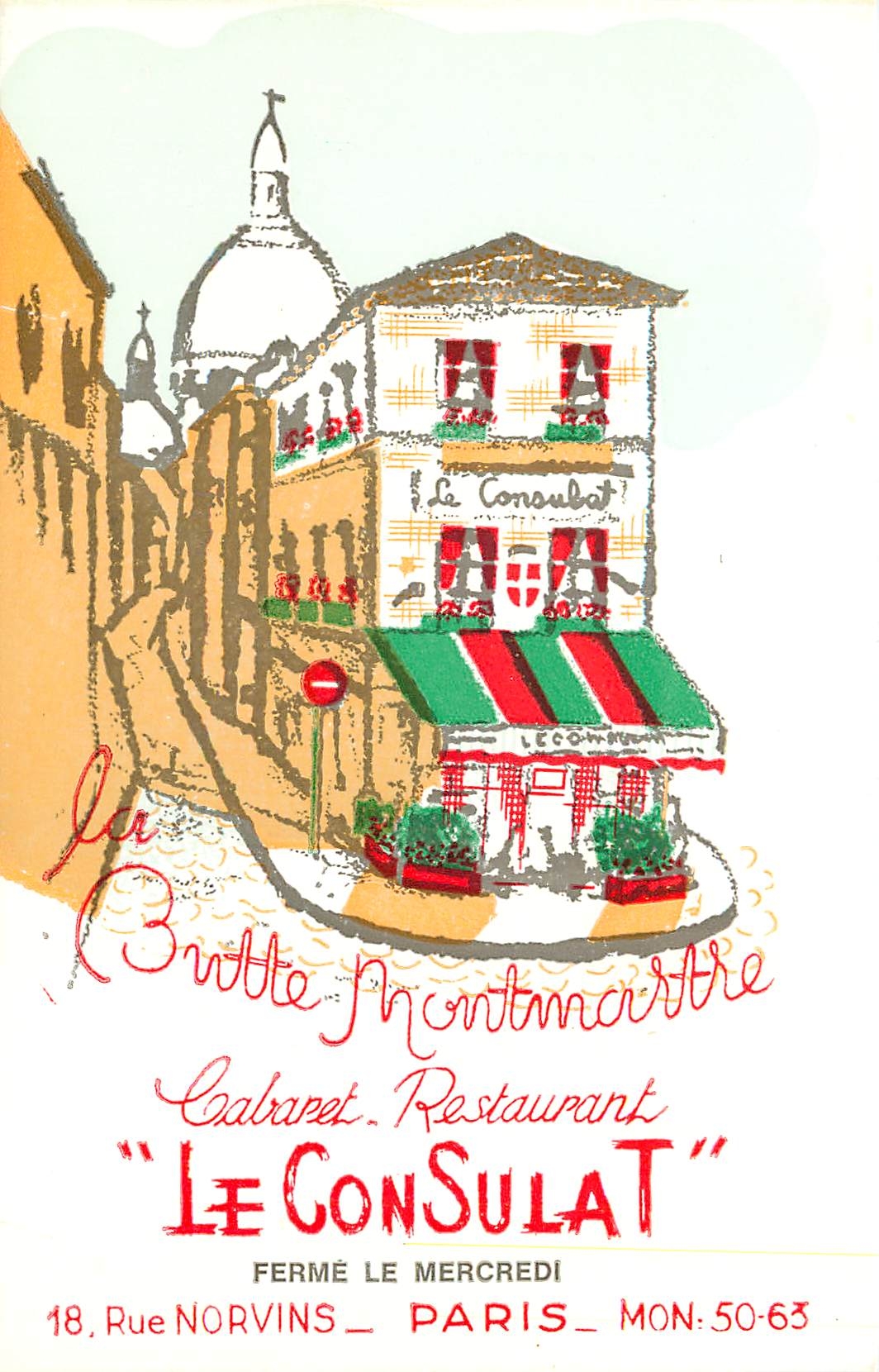 CPM La Butte Montmartre Cabaret-Restaurant "Le Consulat"