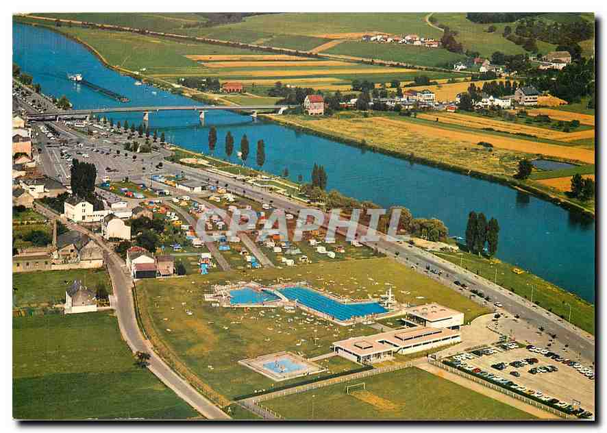 CPM Remich Grand Duche de Luxembourg Vue aerienne